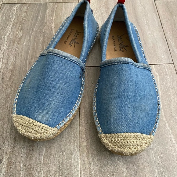 Janie and Jack Seastar Beachwear Girls Chambray Beachcomber Espadrille Denim K 1 - Picture 1 of 9
